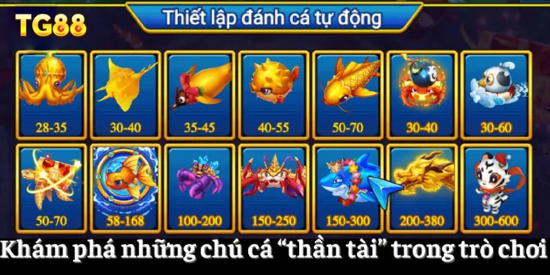 Khám phá những chú cá “thần tài” trong trò chơi