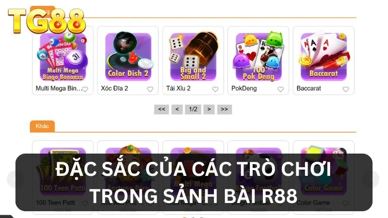 Kho game bài tại R88