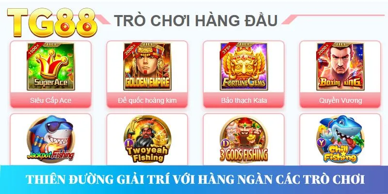 Thiên đường giải trí với hàng ngàn các trò chơi khác nhau