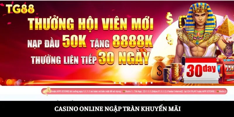 Casino online ngập tràn khuyến mãi