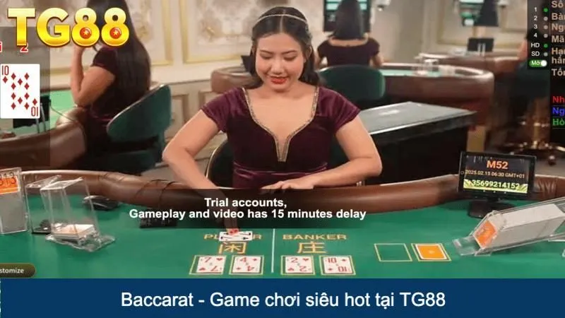 Baccarat - Game chơi siêu hot tại TG88