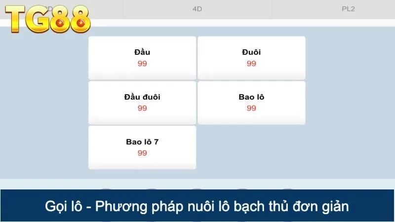 Gọi lô - Phương pháp nuôi lô bạch thủ đơn giản