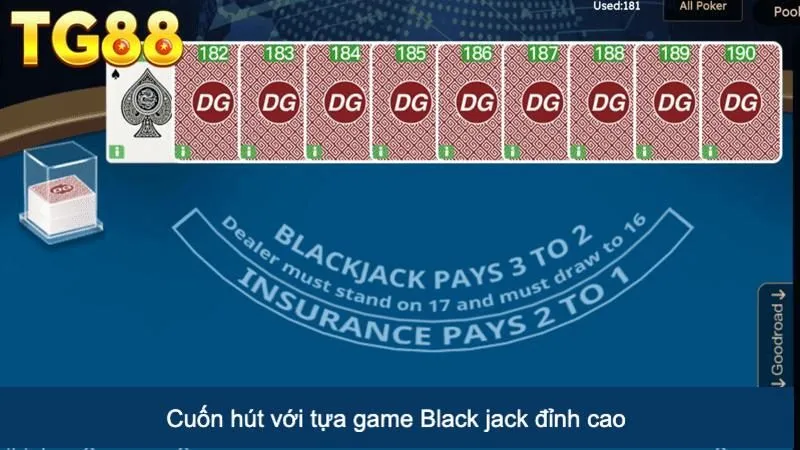 Cuốn hút với tựa game Black jack đỉnh cao